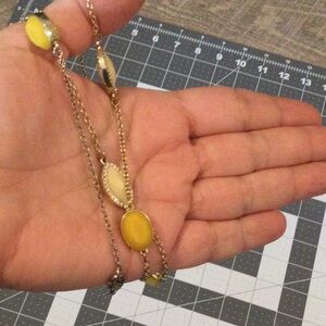 Banana Republic Yellow and Silver Necklace